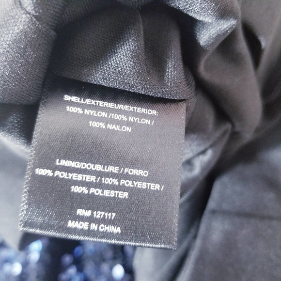 Badgley Mischka Blue Off Shoulders Sequins Evening Long Gown - Picture 9 of 15